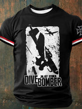 Herren-Tauch bomber bedrucktes Kurzarm-T-Shirt